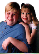 Samantha and her brother Chris